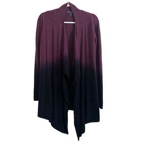 Barefoot Dreams Cozychic Cardigan Women's S/M‎ Purple Ombre Cozy Loungewear